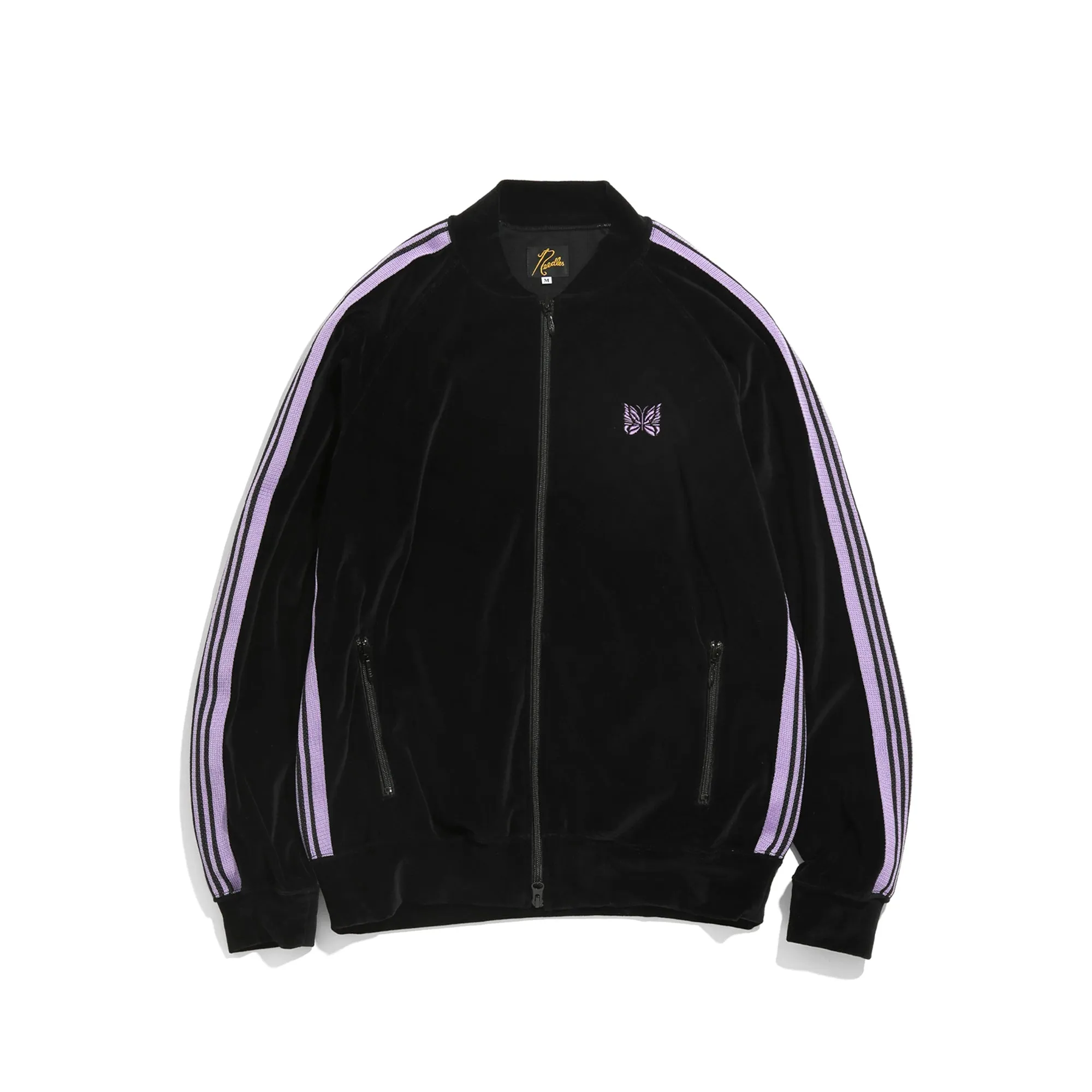 Needles Mens RC Velour Track Jacket black