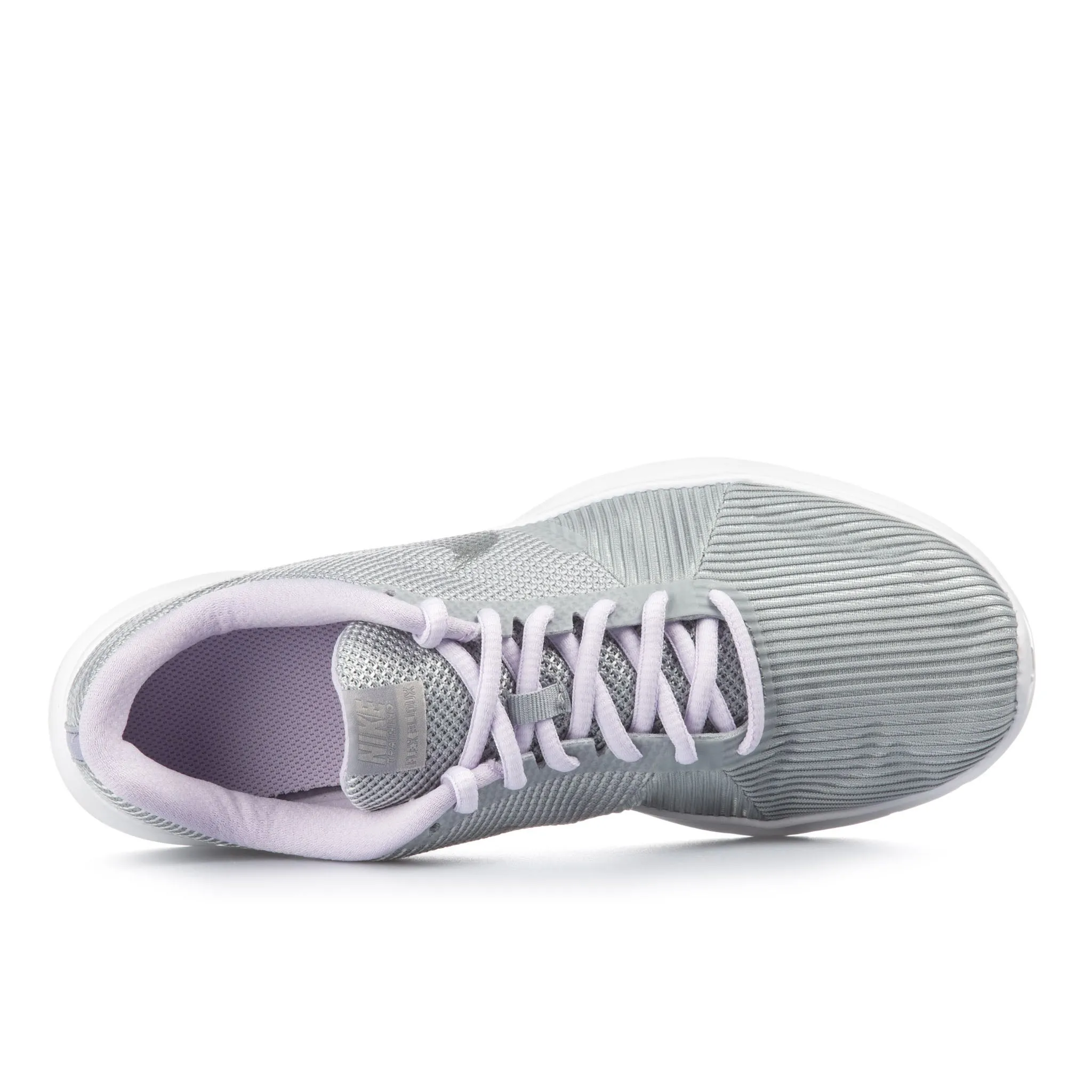 Nike Flex Bijoux Lace Up Grey Synthetic Womens Running Trainers 881863 008