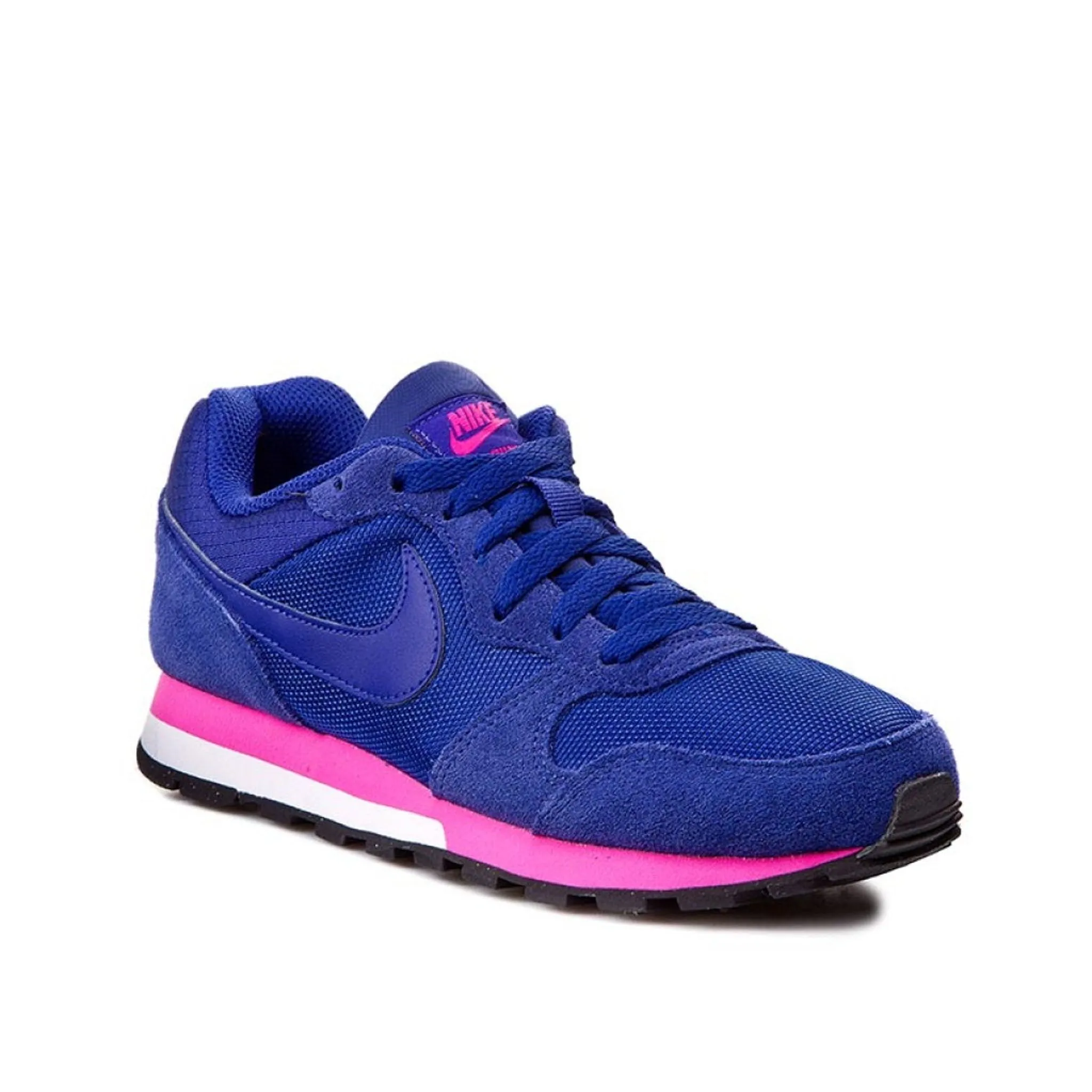 Nike MD Runner 2  Lace Up Blue Synthetic Womens Trainers 749869 446