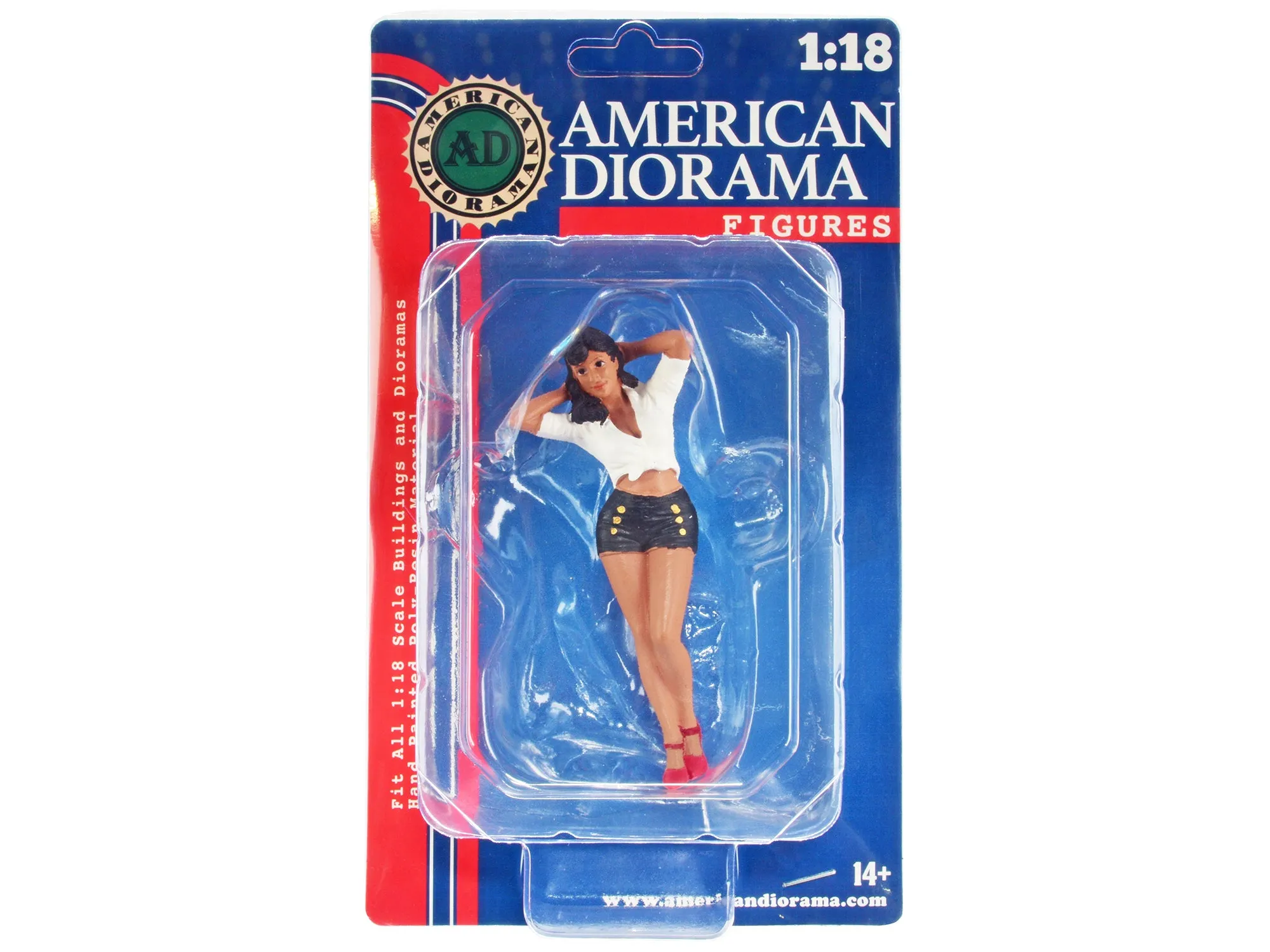 Pin-Up Girls Jean Figure for 1/18 Scale Models by American Diorama