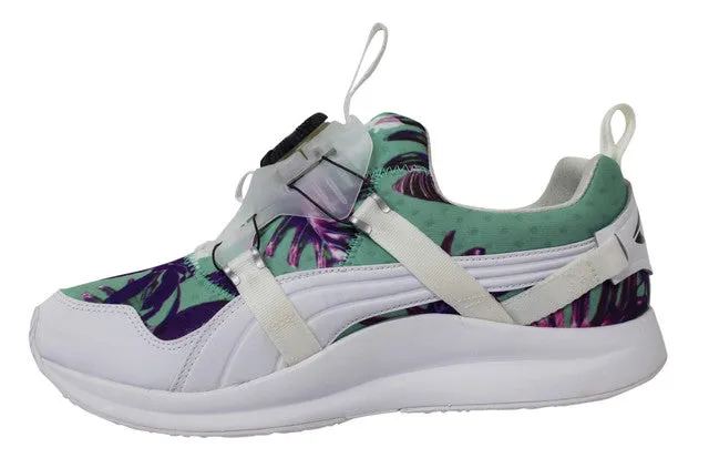 Puma Womens Disc Tropicalia White Textile Floral Trainers 355925 02