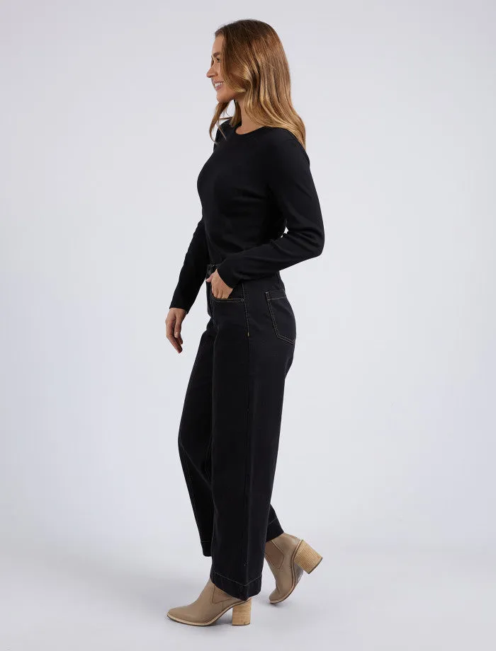 Royal Wide Leg Jean (Black)