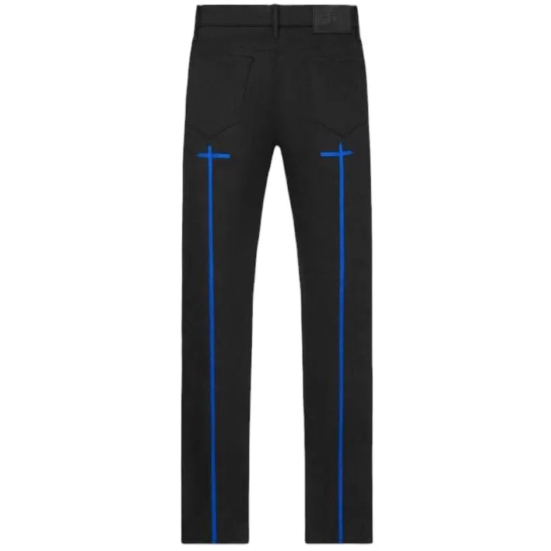 RTA Byrant Black Blue Long Cross Jean (Black/Blue) MS24D864-B1205BKBCR