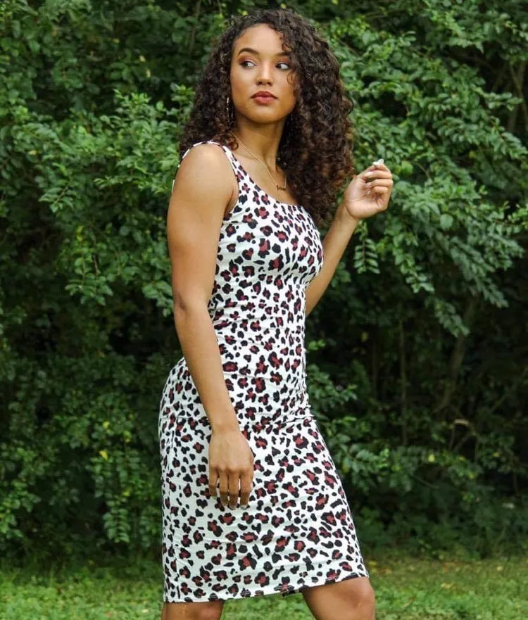 ~Safari Print Midi Dress