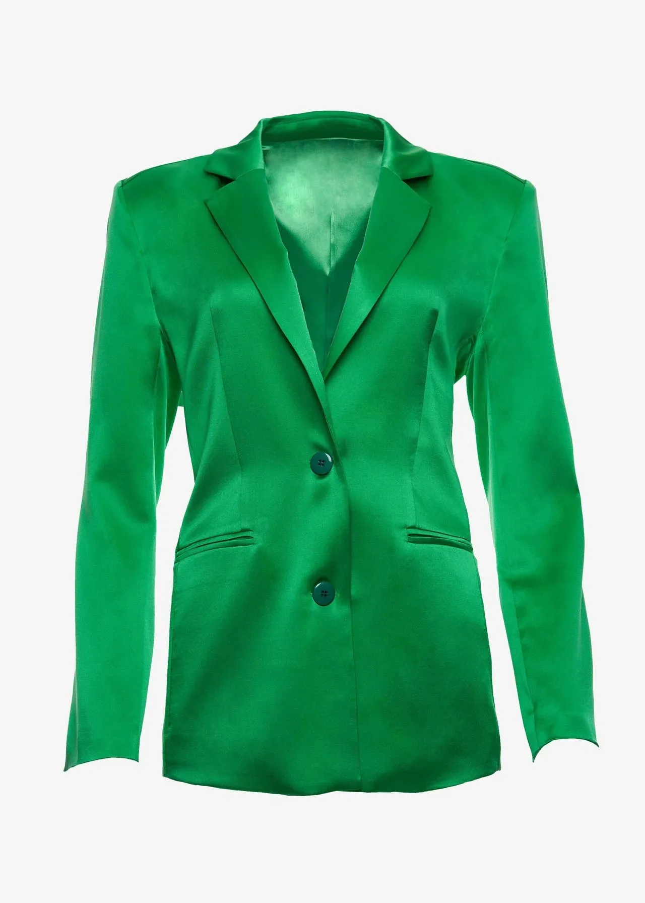 Ser.o.ya - Motlee Silk Blazer - Kelly Green