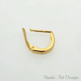 Single Large Gold Hoop for Men