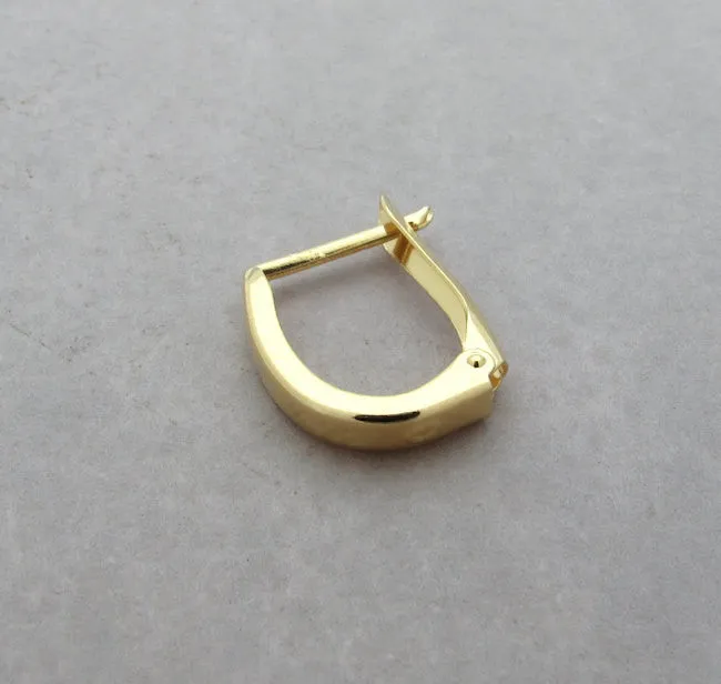 Single Large Gold Hoop for Men