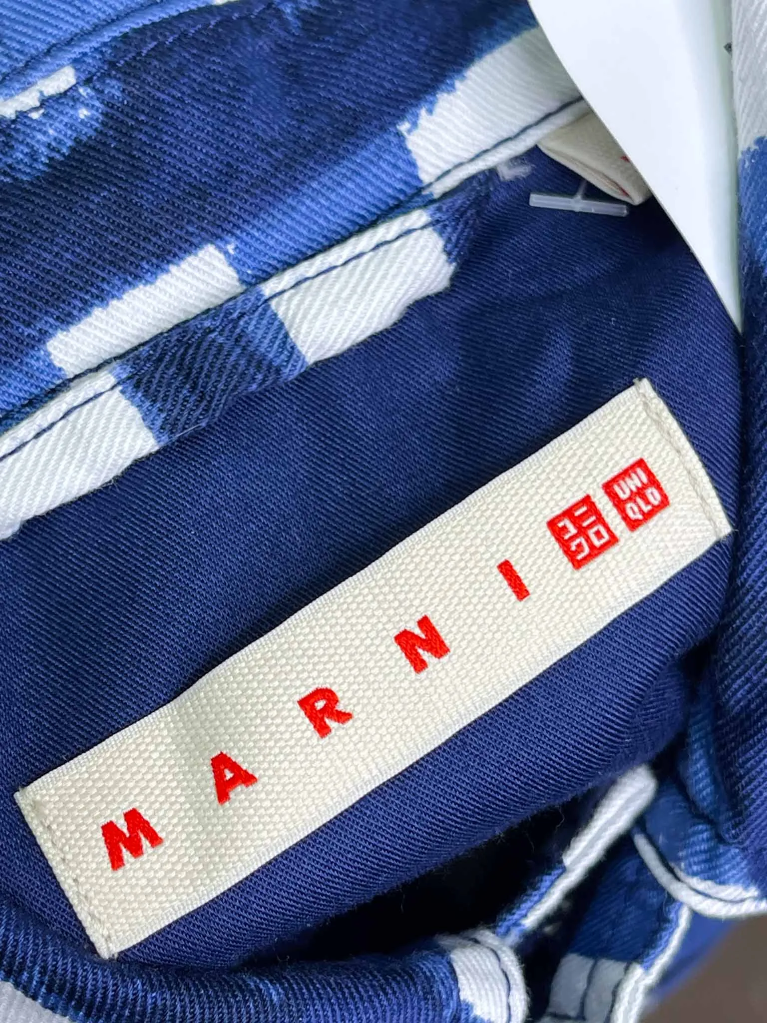 Size L - Uniqlo x Marni Oversized Checked Utility Jacket in Stylish Design