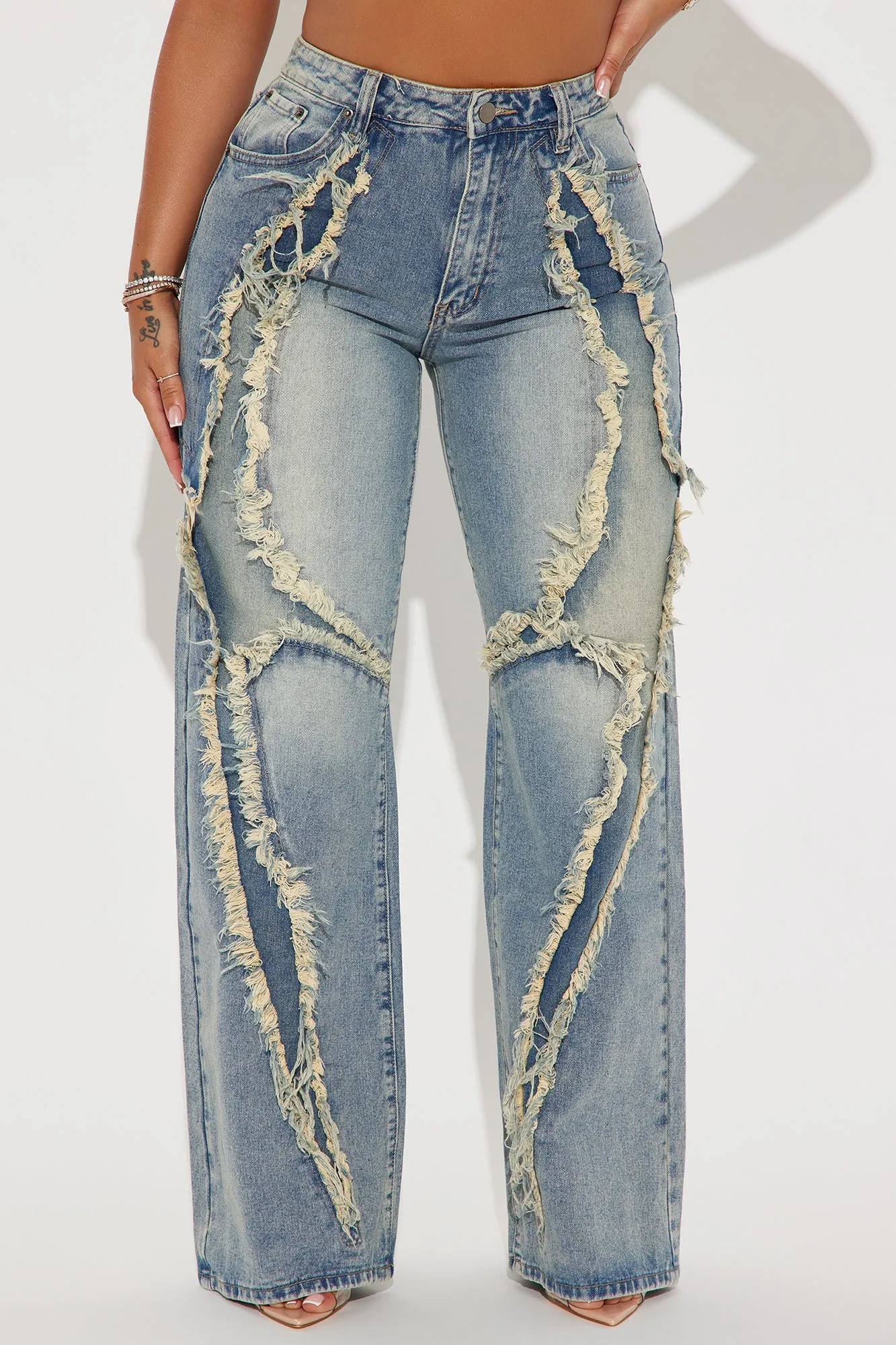 So Electric Tinted Straight Leg Jeans - Vintage Wash