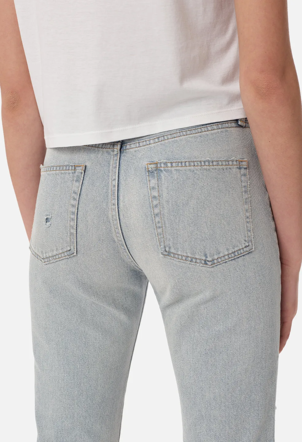 Straight Leg Crop Jean / Dust