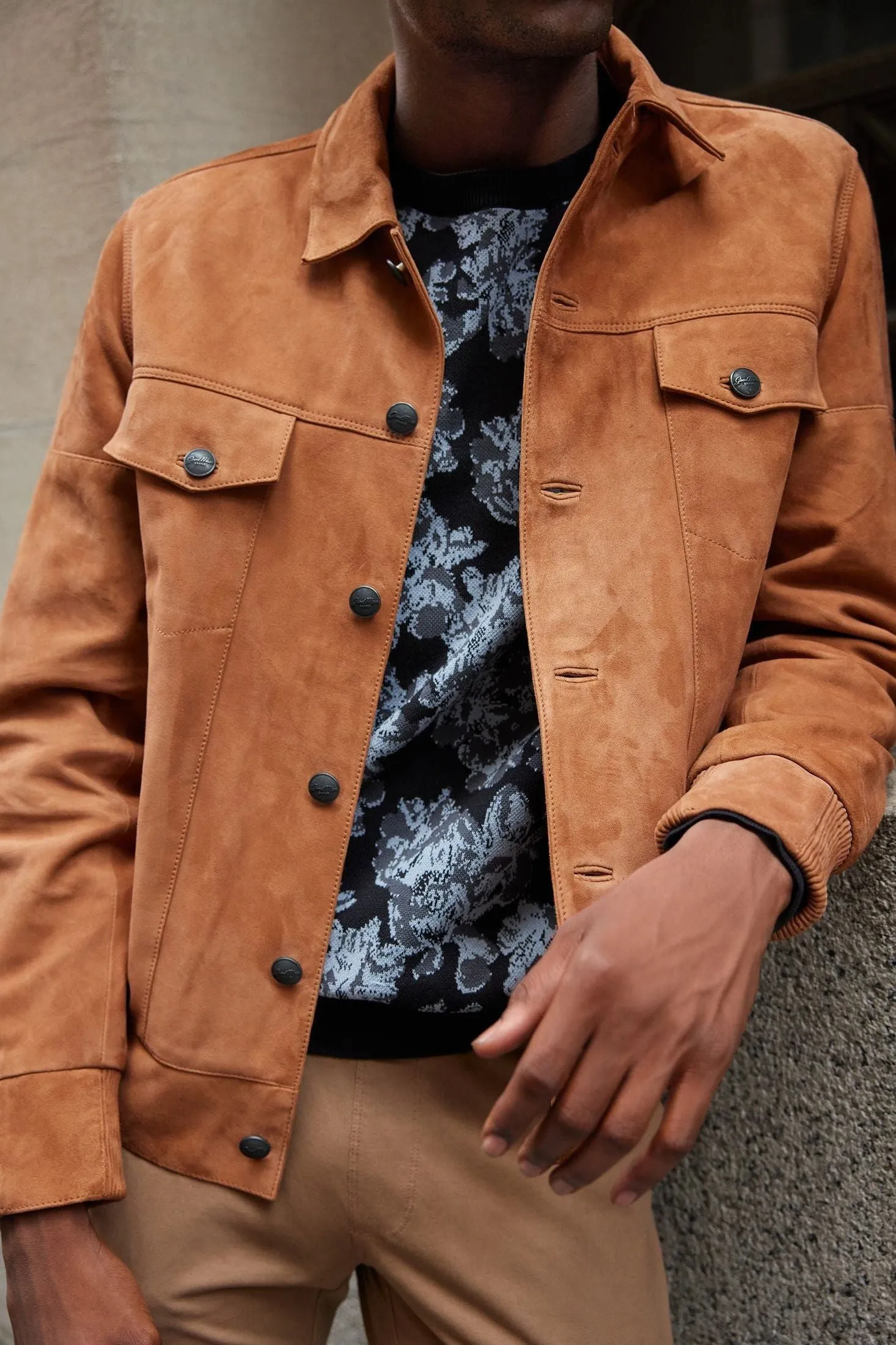 Suede Jean Jacket | Lamb Suede