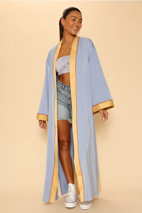 Sunburst Kimono Trench Jacket