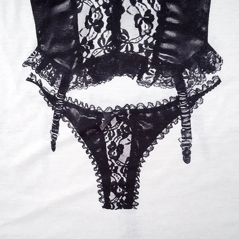 Tricou oversized ‘Lingerie’