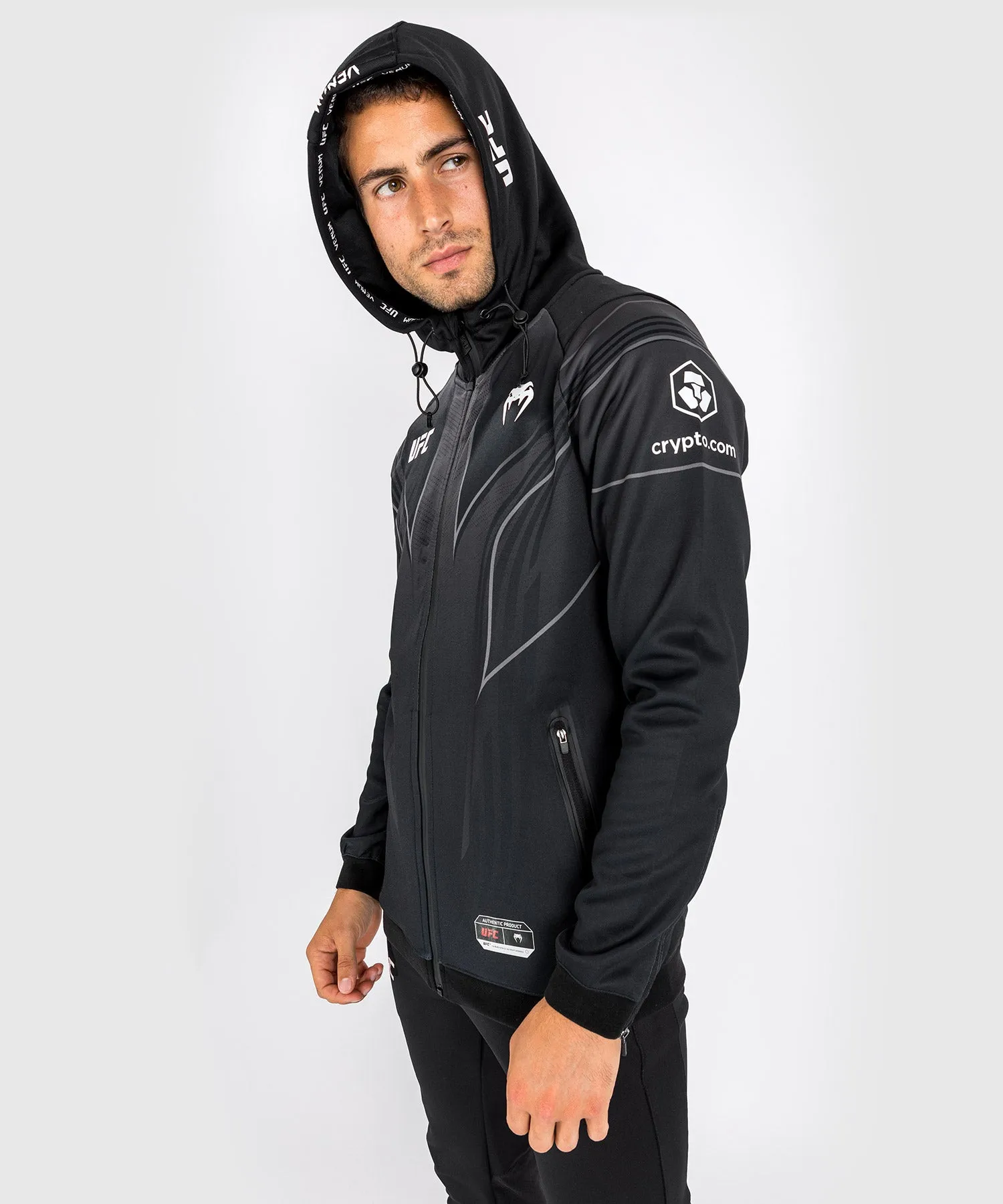 UFC Venum Authentic Fight Night 2.0 Kit by Venum Men's Walkout Hoodie - Black