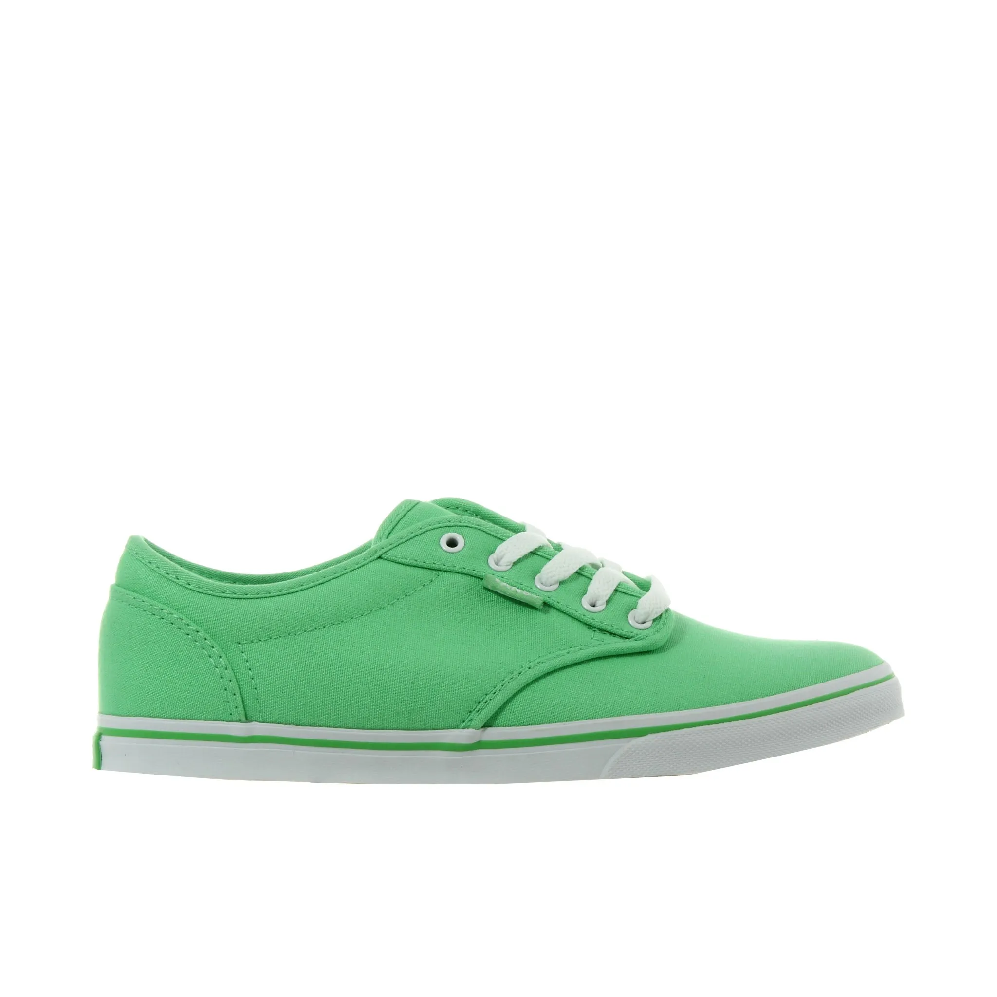 Vans Atwood Low Top Lace-Up Green Canvas Womens Plimsolls U4IATS