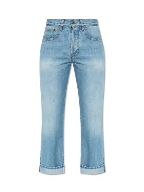 Victoria Jean in 90s Mid Blue Wash